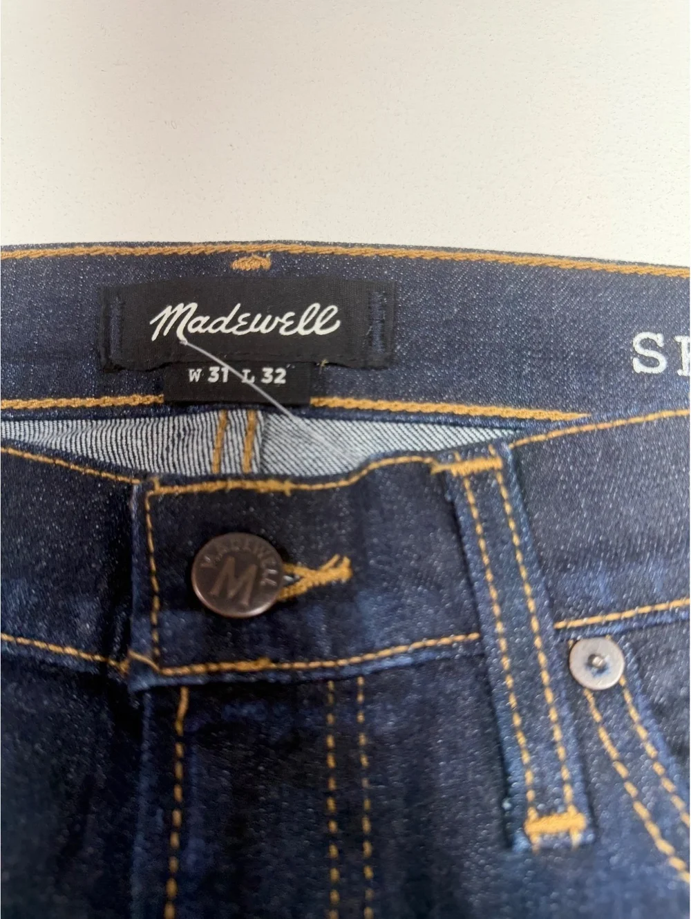 Madewell Men’s Skinny Jeans 31x32 Dark Wash Denim NWT New With Tags